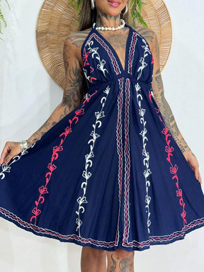 Vestidos elegante bordado curto feminino ponta indiano