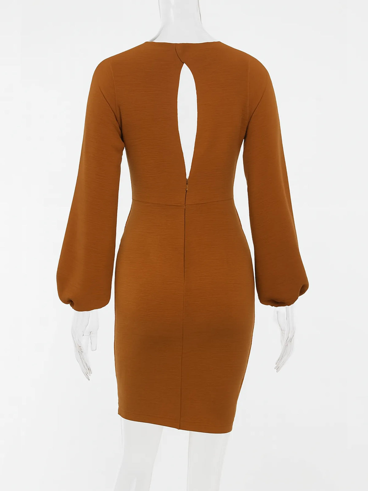 Vestido Curto Manga Longa Bufante