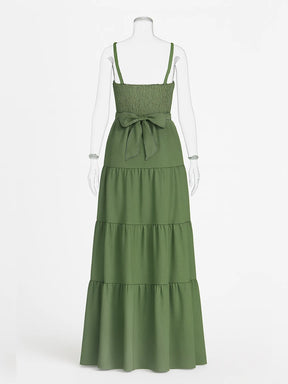 Vestido Longo Chiffon com Decote