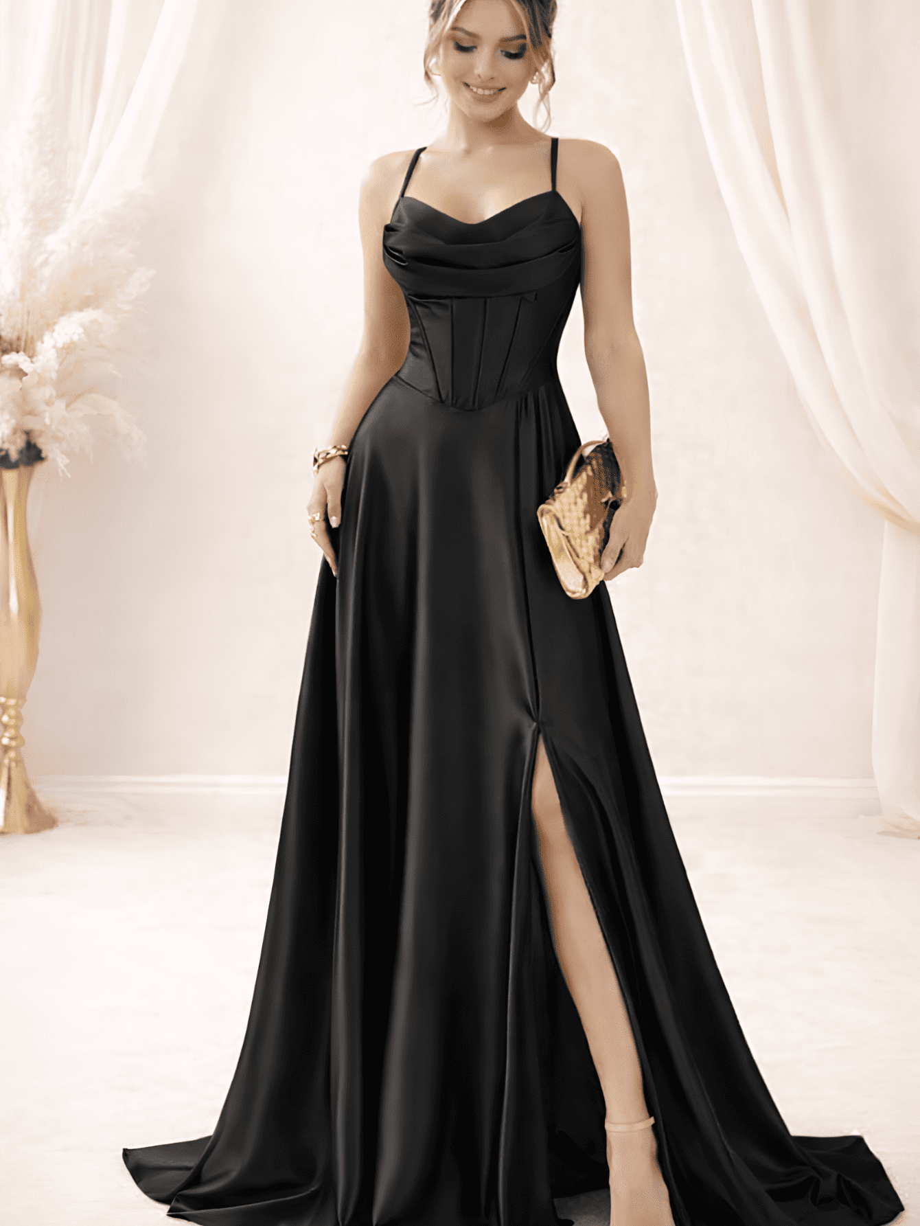 Vestido Para Festa Estilo Princesa Preto